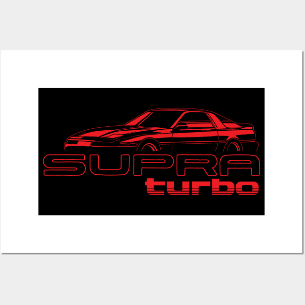 Mk3 Toyota Supra Turbo Wall Art by thesupragoddess